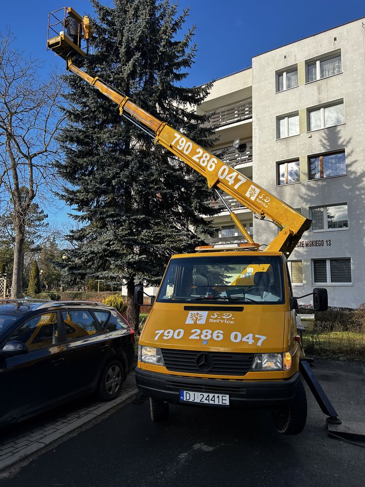 Wynajem Uslugi podnosnikiem 20m Zwyżka, wysięgnik