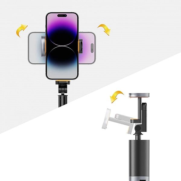 Tech-Protect L08S Bluetooth Selfie Stick Tripod Black