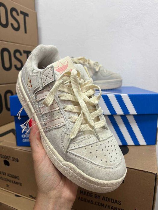 Кроссовки Adidas Forum 84 Low Off White Beige / Адидас Форум беж 38 39