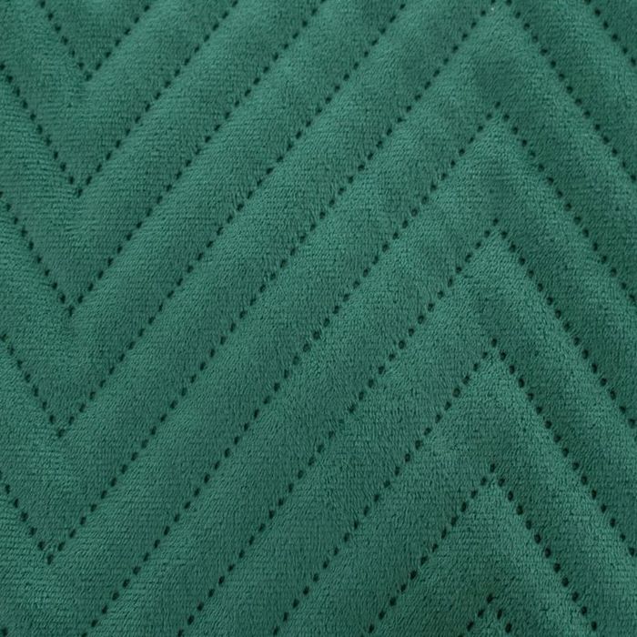 Poszewka na poduszę 45x45 Welurowa velvet pluszowa Jodełka Caden Zielo