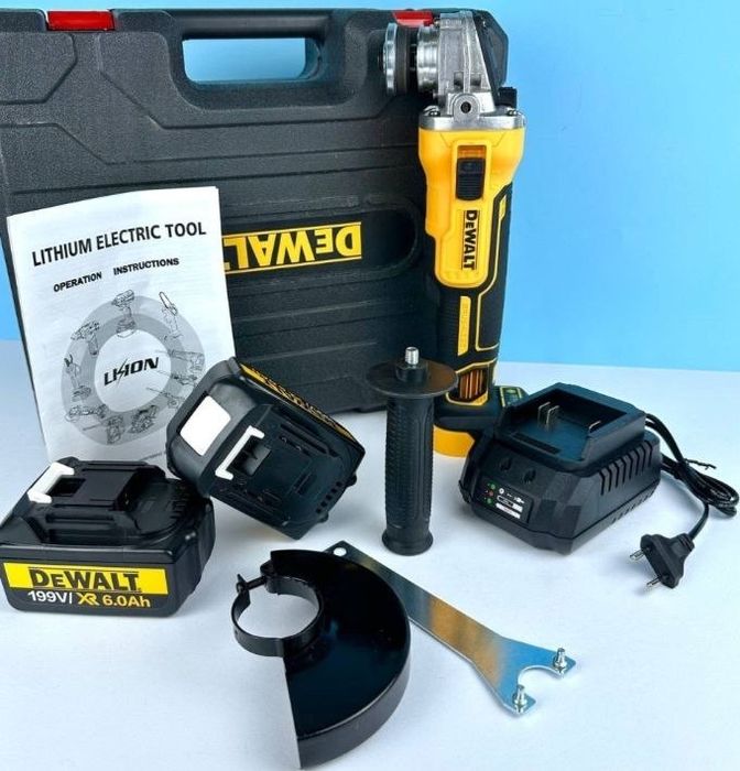 Акумуляторная болгарка DeWalt 199v безщіткова нова