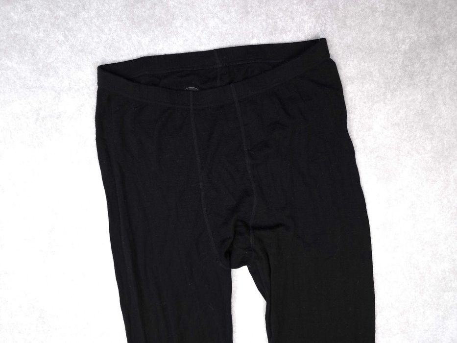 ESKIMO Merino Wool Getry Spodnie Termiczne Męskie Czarne XL