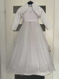 sukienka komunijna biała