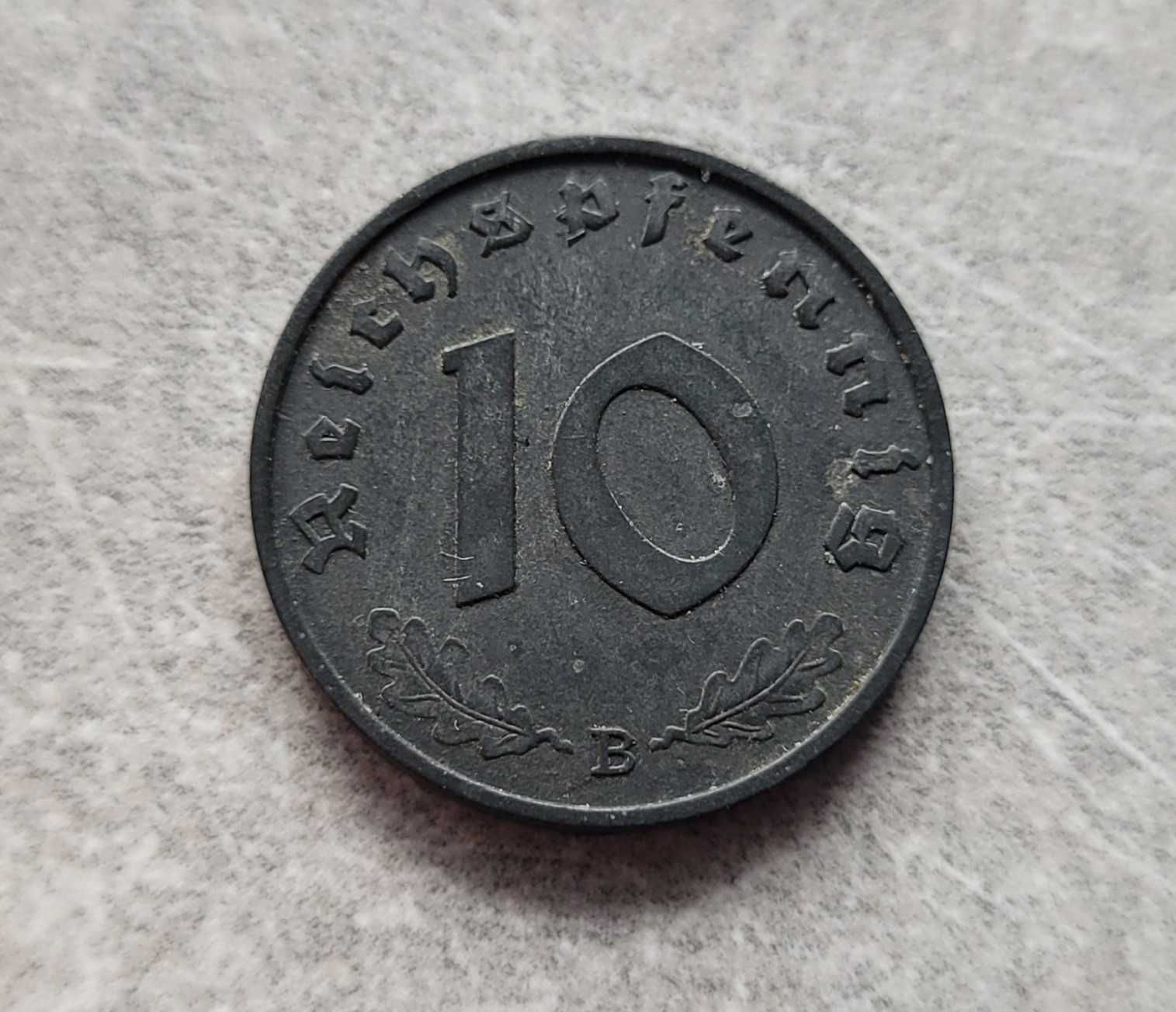 152) NIEMCY III Rzesza - 10 Pfennig - 1943 r. - B