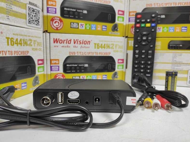 Приставка Т2 тюнер Т2 ресивер Гаранти WV T644M2 FM YouTube MeGoGo IPTV