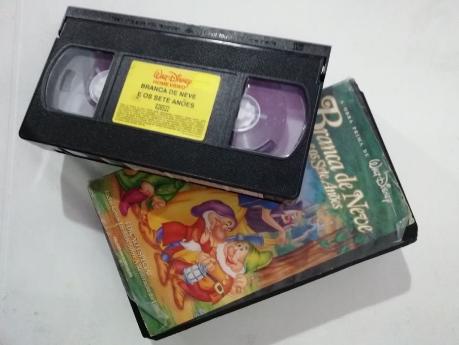 filme VHS walt disney Branca de Neve