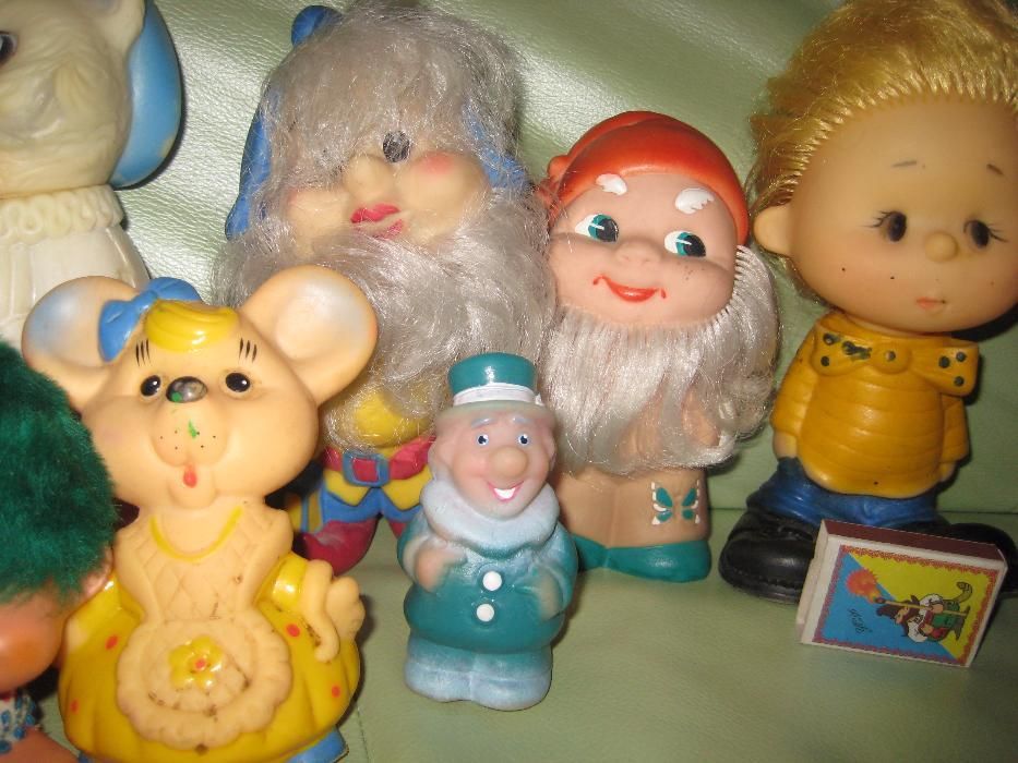 коллекция резиновых игрушек СССР + винил. пластинки