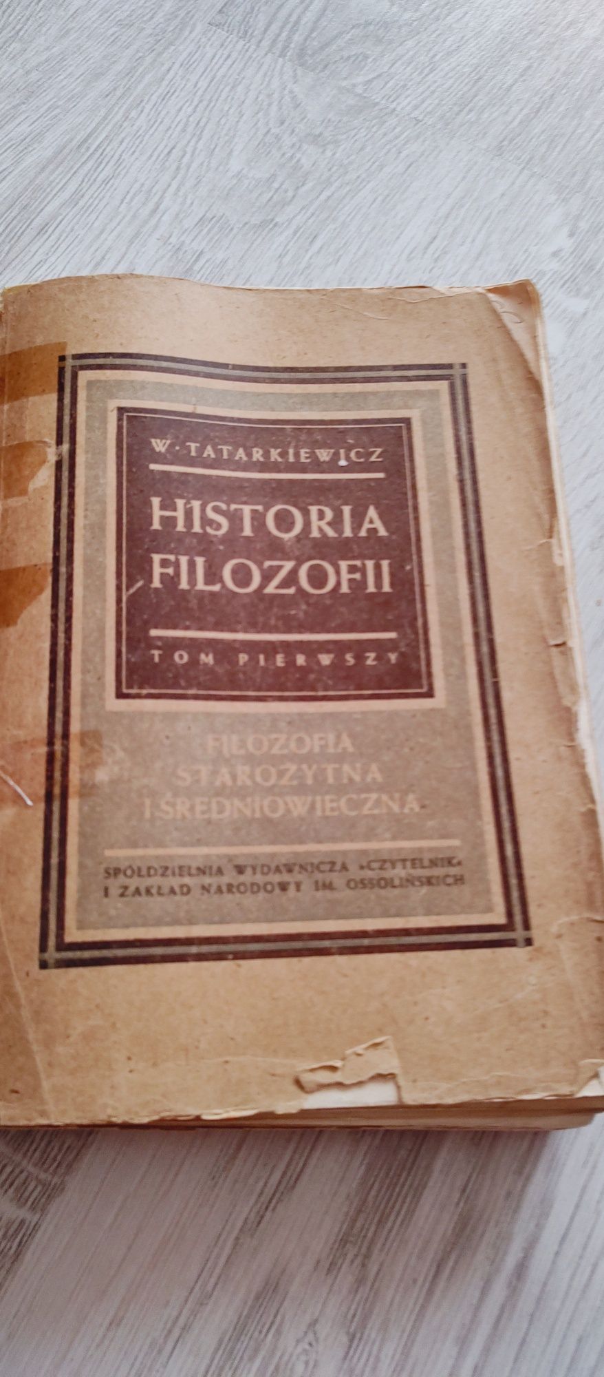 Książki historia filozofii Tatarkiewicz