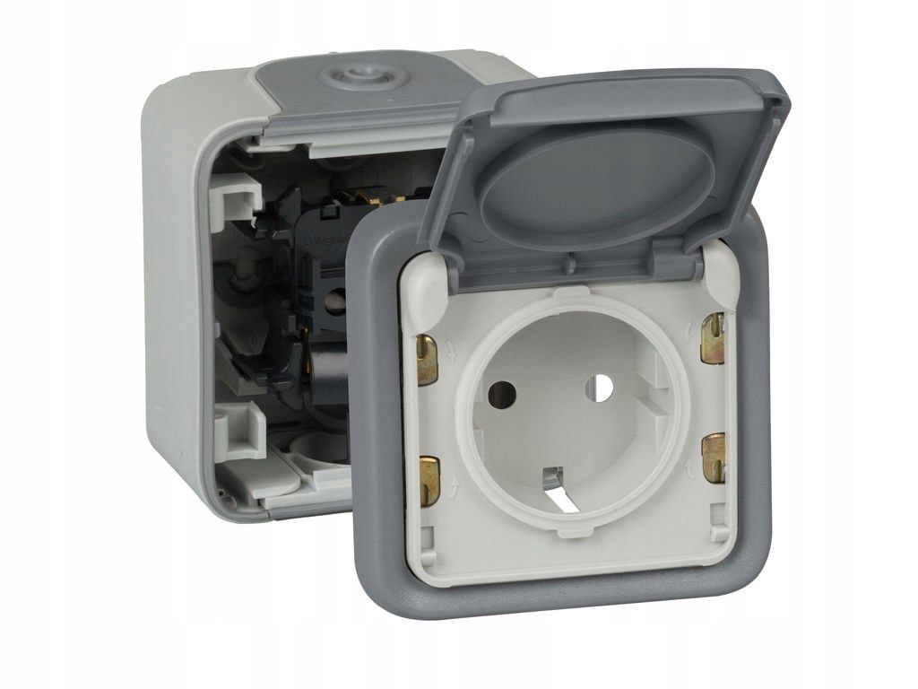 Legrand 191504 Wtyczka Z Osłoną Ip55 Szara