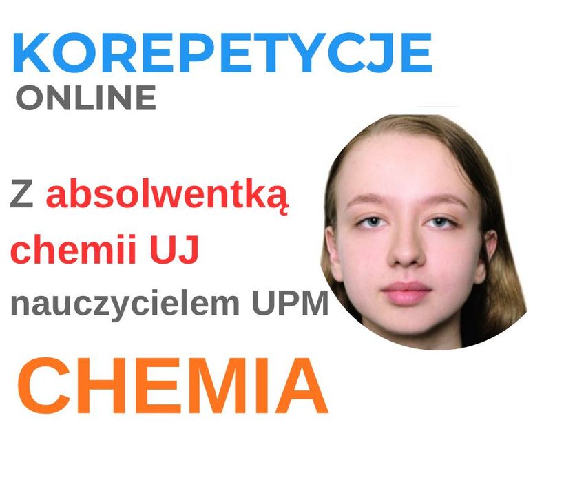 Korepetycje z chemii z nauczycielem UPM! 1 lekcja ZA DARMO !