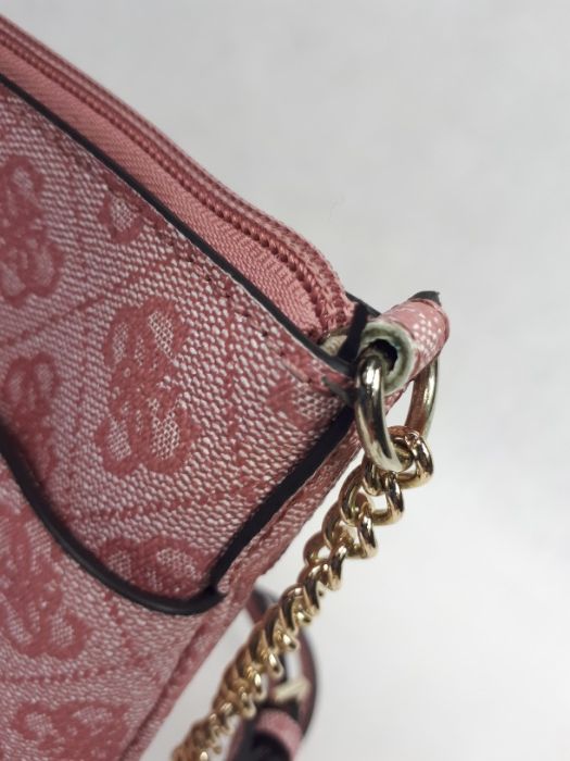 SP Nowa listonoszka GUESS różowa monogram torebka oryginalna