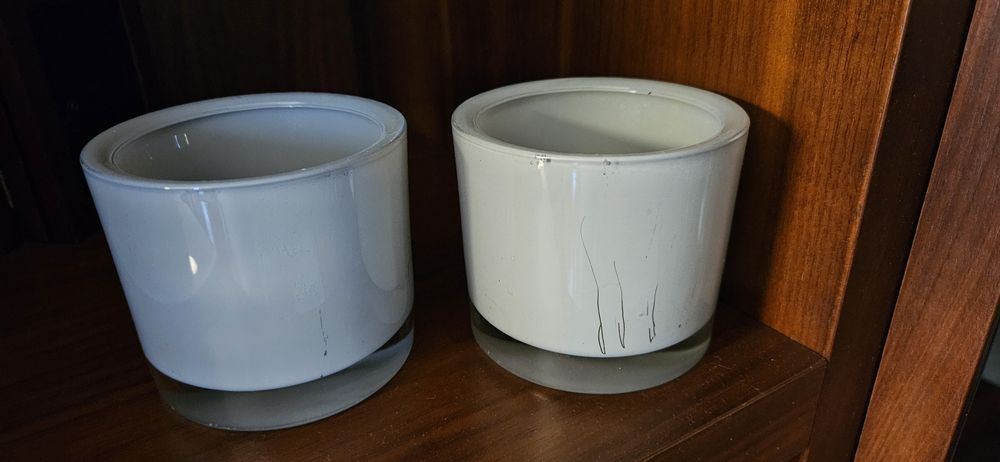 Świeczniki szklane 2 szt.