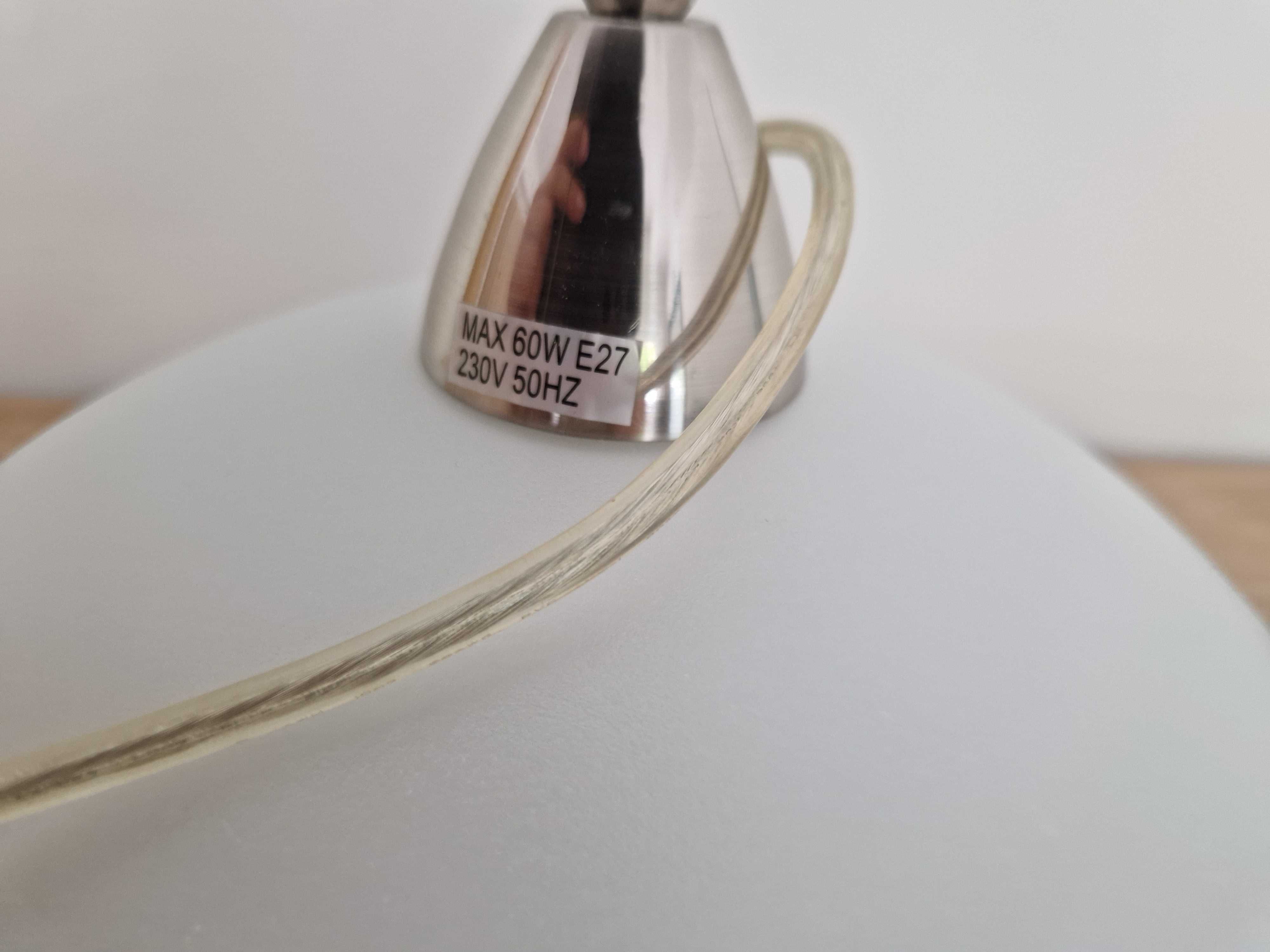 Lampa wisząca candellux E27, klosz biały 29,5 cm