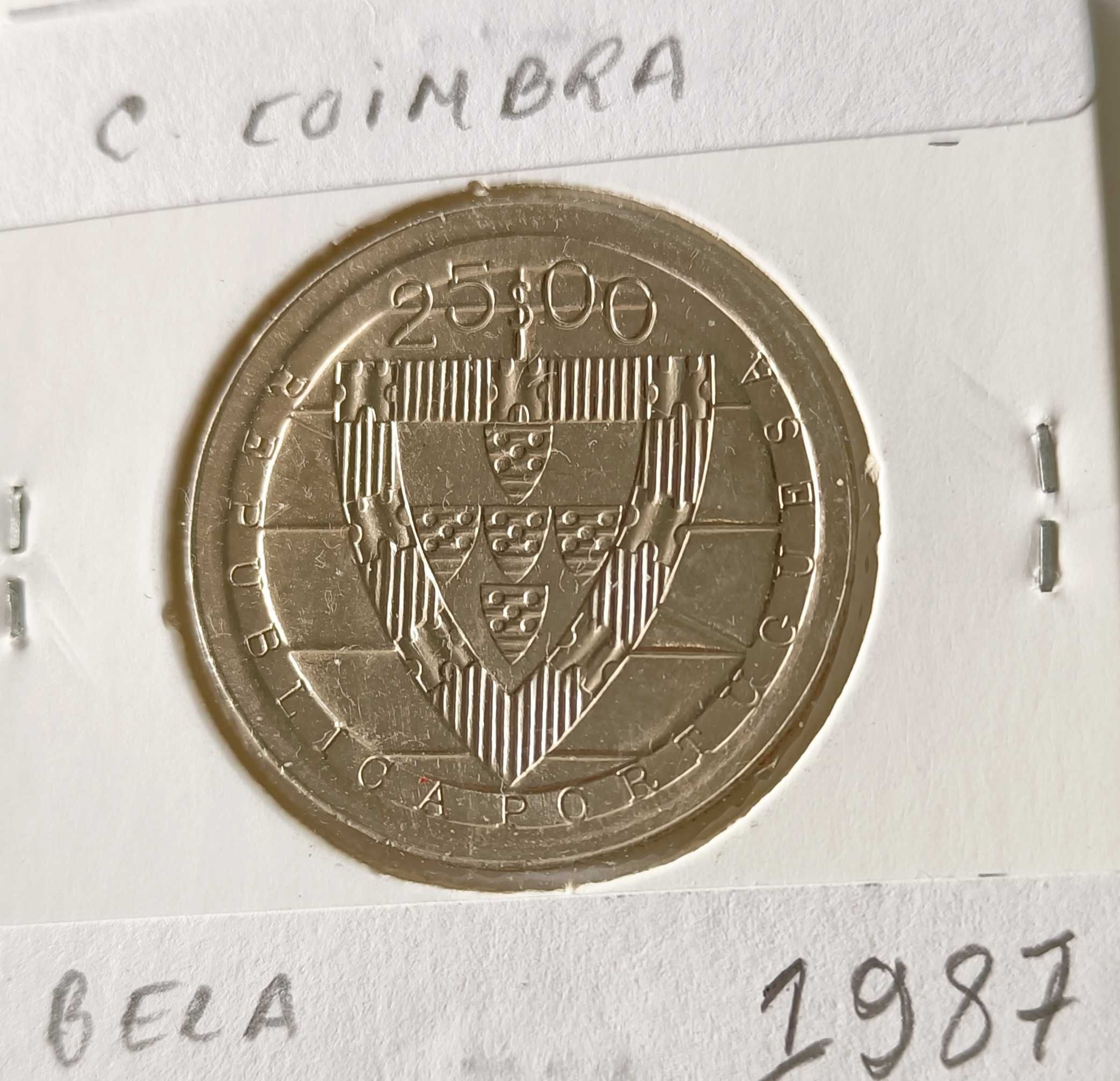 4 Moedas comemorativas 2ª República portuguesa 25 Escudos ( Níquel )