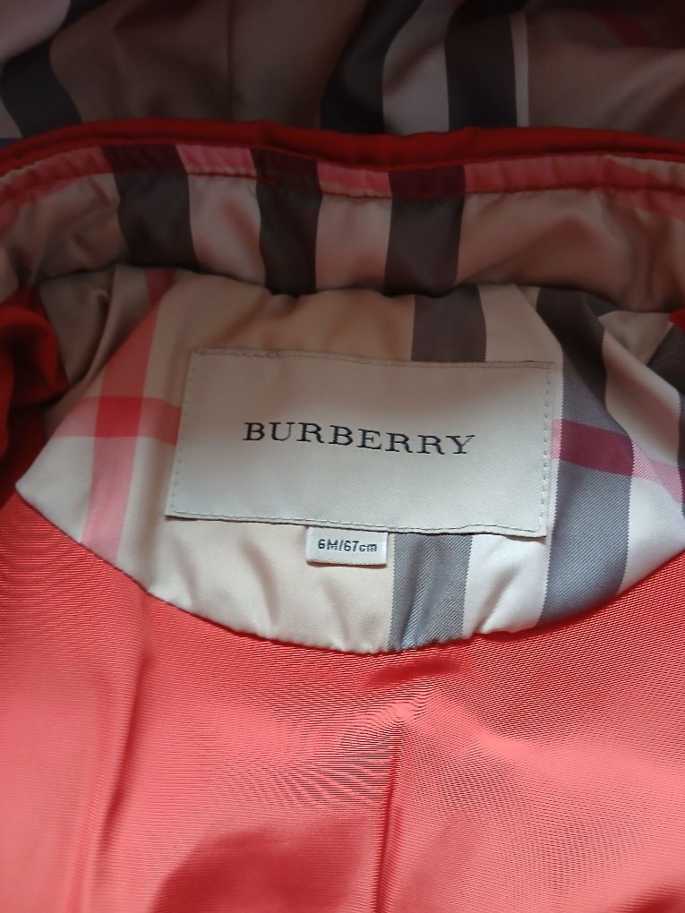 Burberry/ceglasta kurtka wiosna-jesień od 6 miesięcy