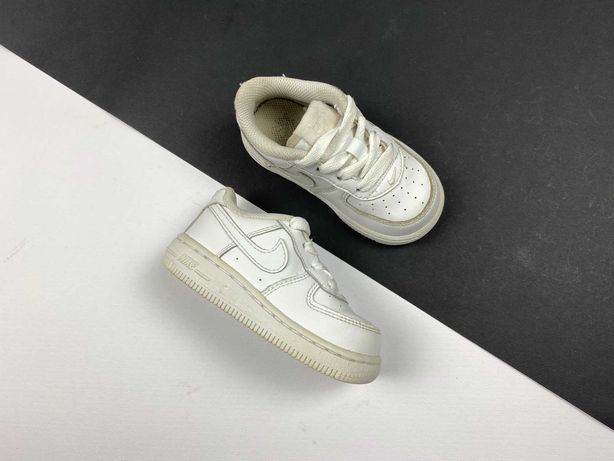 Кроссовки детские Nike Force 1 Original белые кожаные