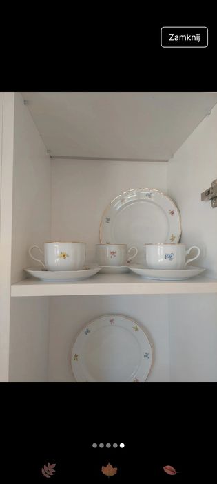Zestaw porcelany śniadaniowo- obiadowy Apulum