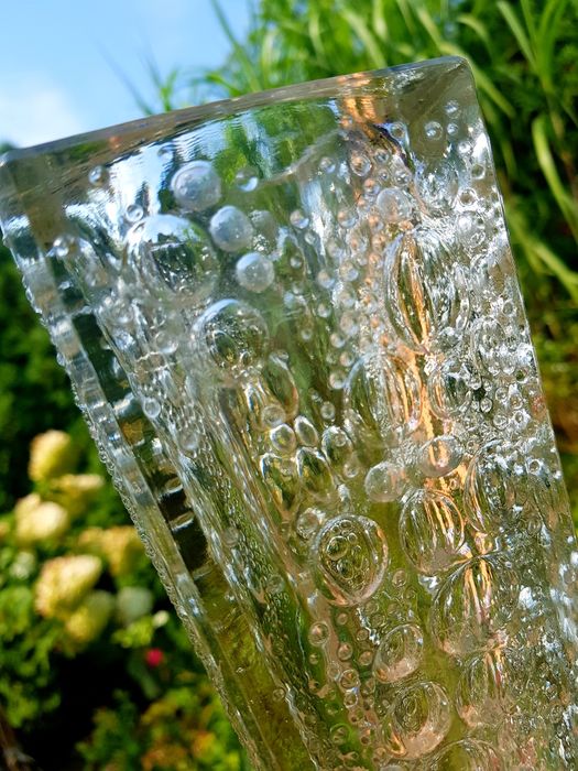 Wazon Krople Rosy,  Vintage PRL