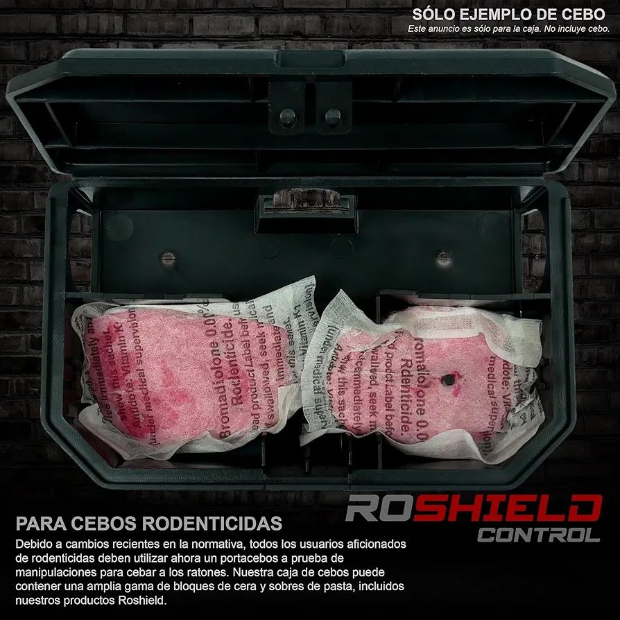 Roshield 10 pojemników na trutkę dla myszy zamykane