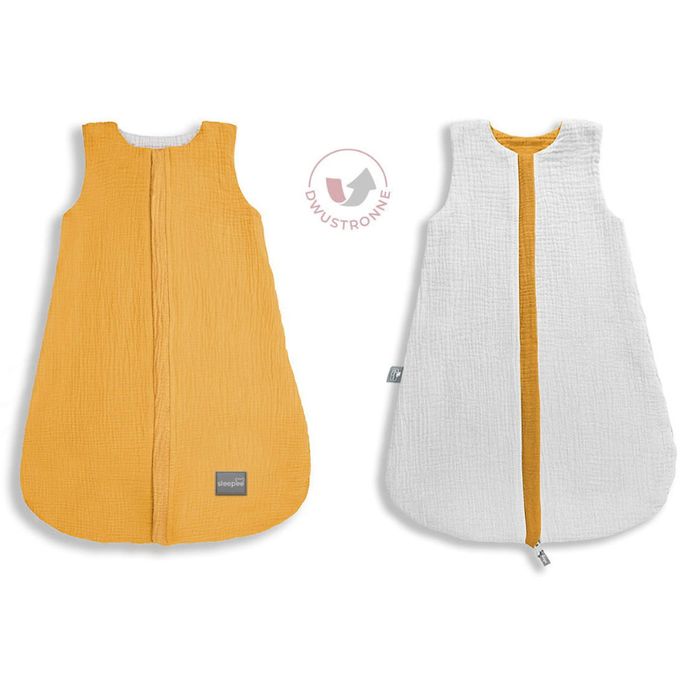 Dwustronny Śpiworek Muślinowy (0-4m) Sunflower - Sleepee