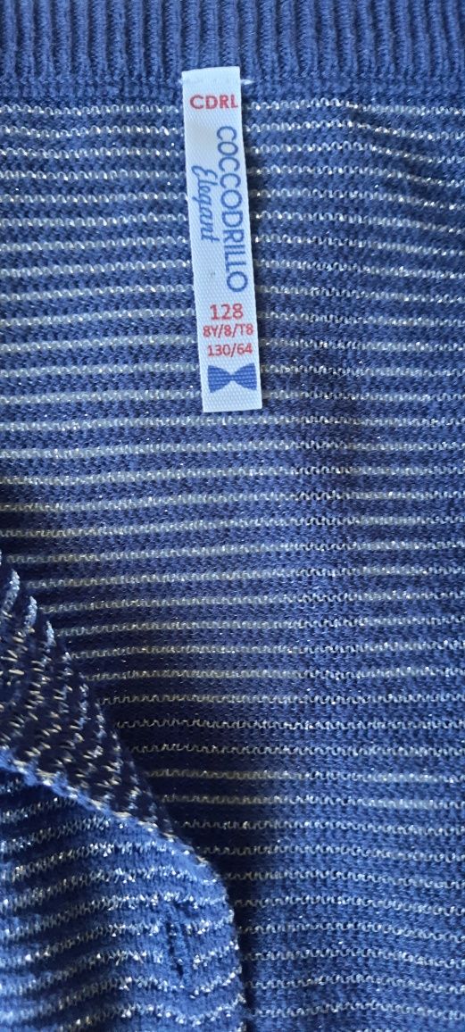 Sweter dziewczęcy Coccodrillo 128 cm