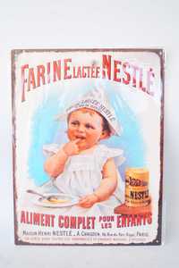 Plakat szyld metalowy 33/25 cm NESTLE