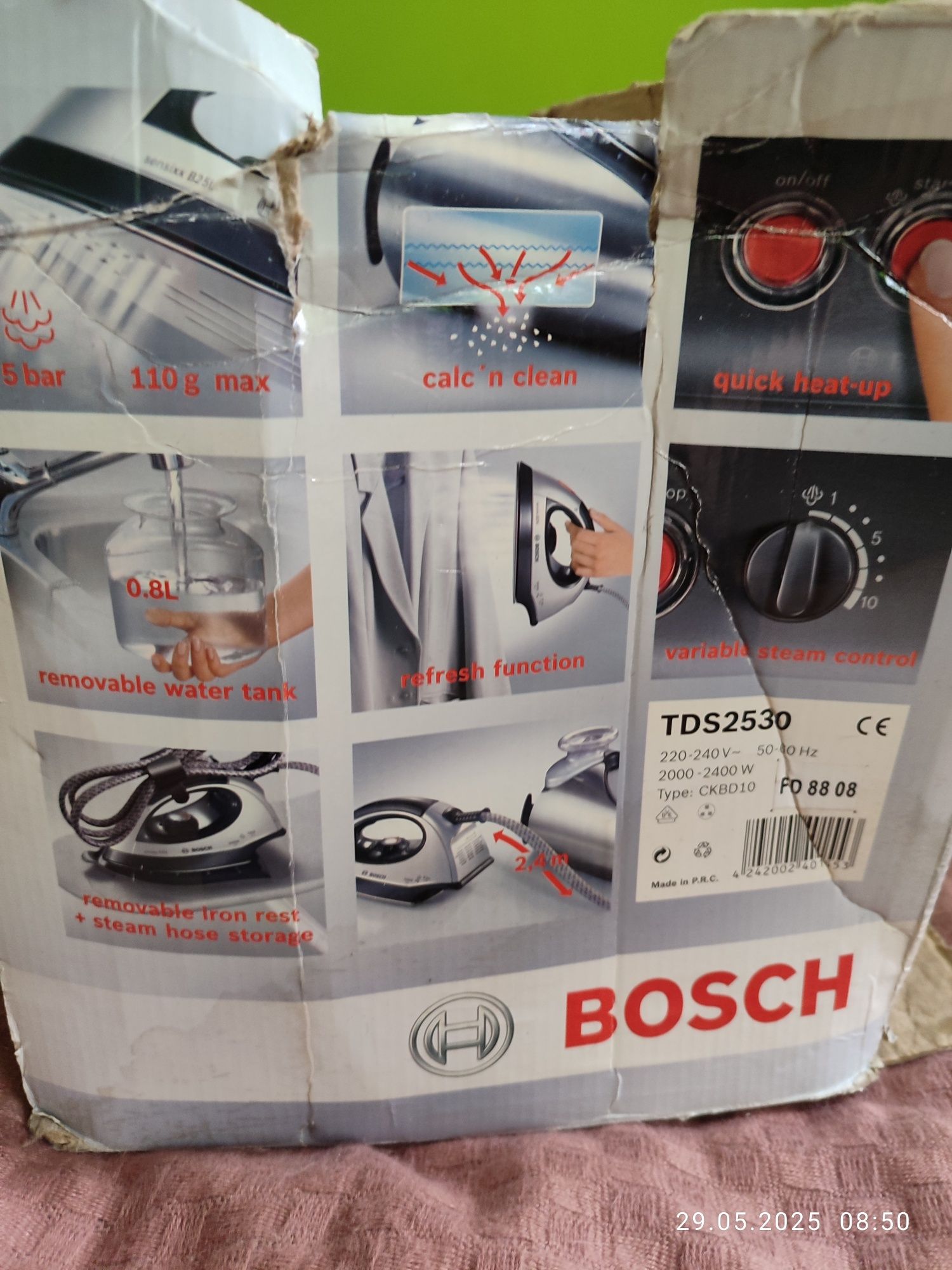 Żelazko parowe bosch