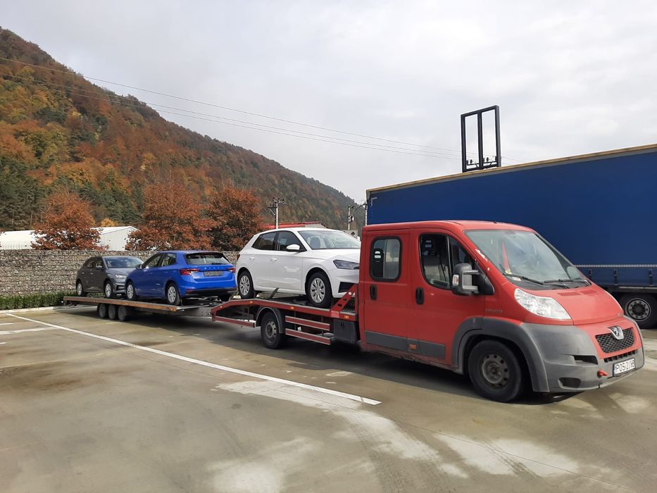 Wynajem wypożyczalnia autolaweta laweta  długa 8.5m pomoc drogo