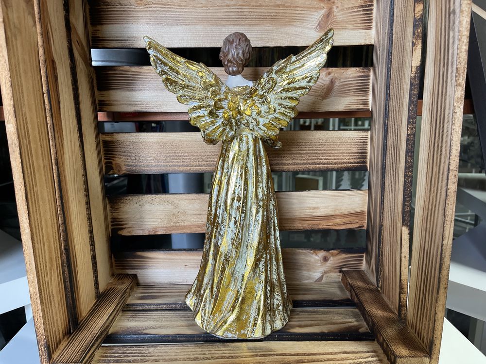 Złoty anioł duży 35 cm