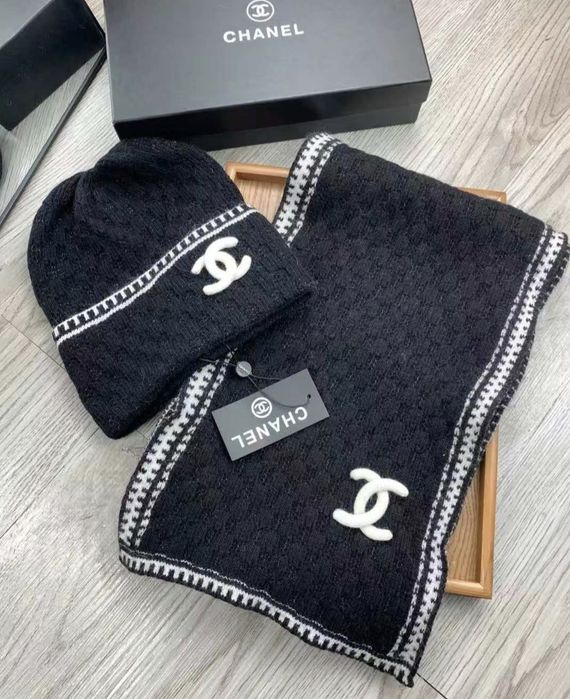 Шапка шарф chanel one size