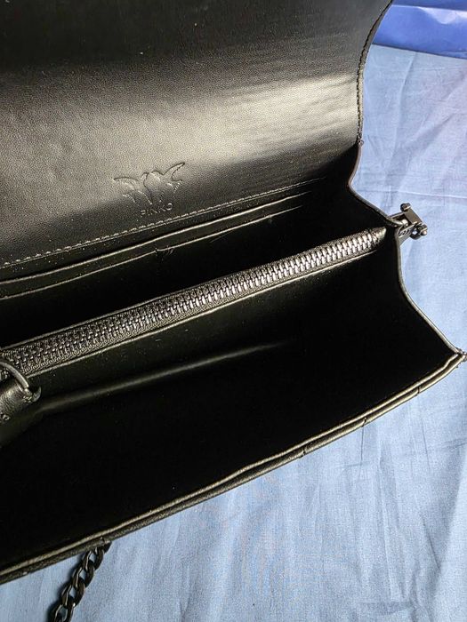 torebka damska torba Pinko czarny znaczek premium