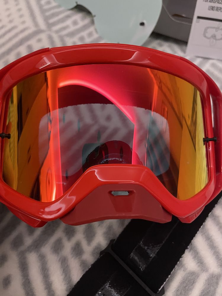 GOGLE FOX AIRSPACE DKAY - spark fluo red os