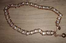 PASEK bizuteryjny cyrkonie River Island NOWY