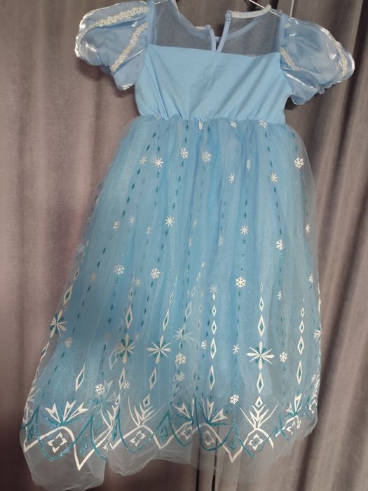 Сукня на дівчинку Ельза. Сукня сніжинка. Розмір 100-120