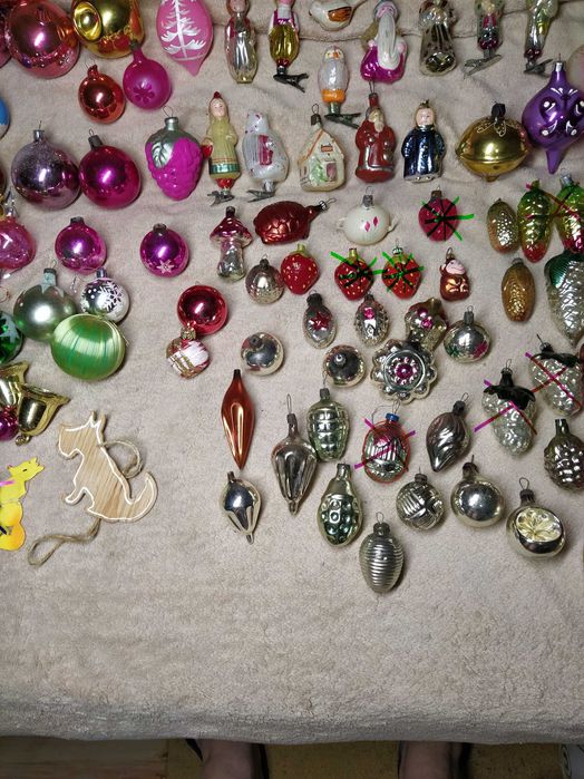 Ёлочные игрушки СССР Christmas tree decorations USSR Ялинкові прикраси