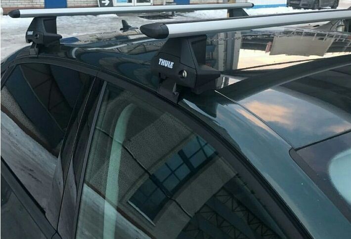 КИТ + Thule 7105 + WingBar EVO на авто с гладкой крышей как 754