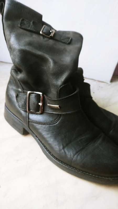 Botki skóra 100% Prima Moda