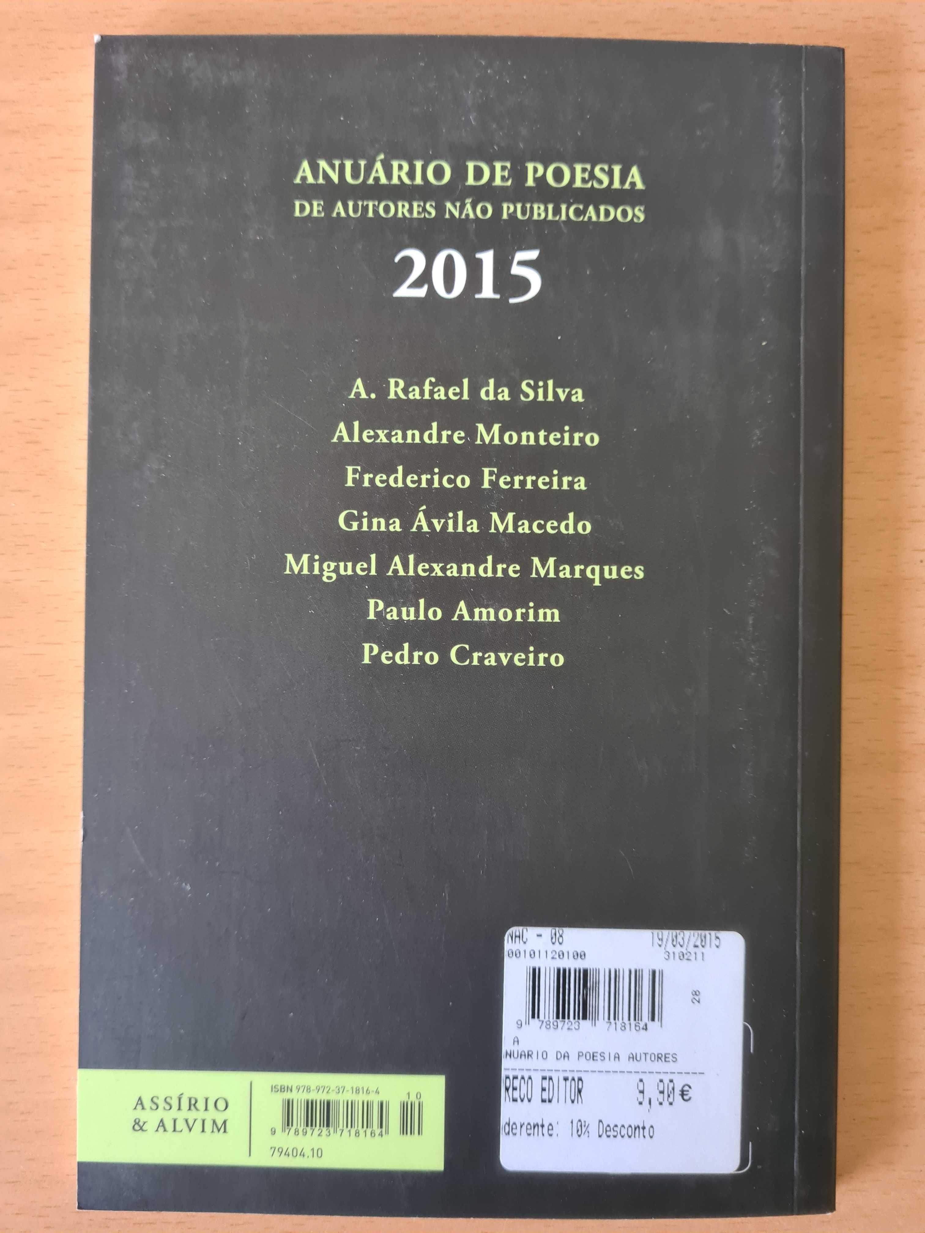 Livro "Anuário de Poesia de Autores não Publicados 2015"