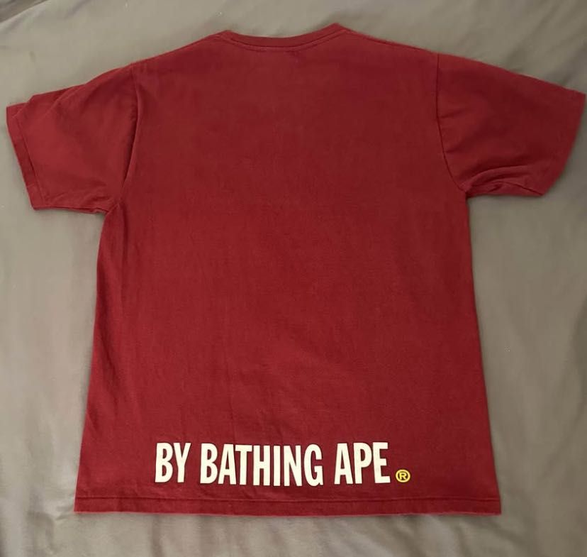 Koszulka Bape - czerwony z żółtym