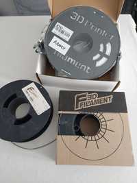 Rezerwacja Filament 3d - 3szt.  filamenty szare I biały 1,75 do drukar