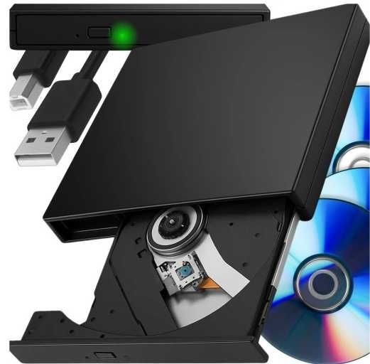 Napęd zewnętrzny CD-R DVD, przenośny odtwarzacz, do płyr, nagrywarka