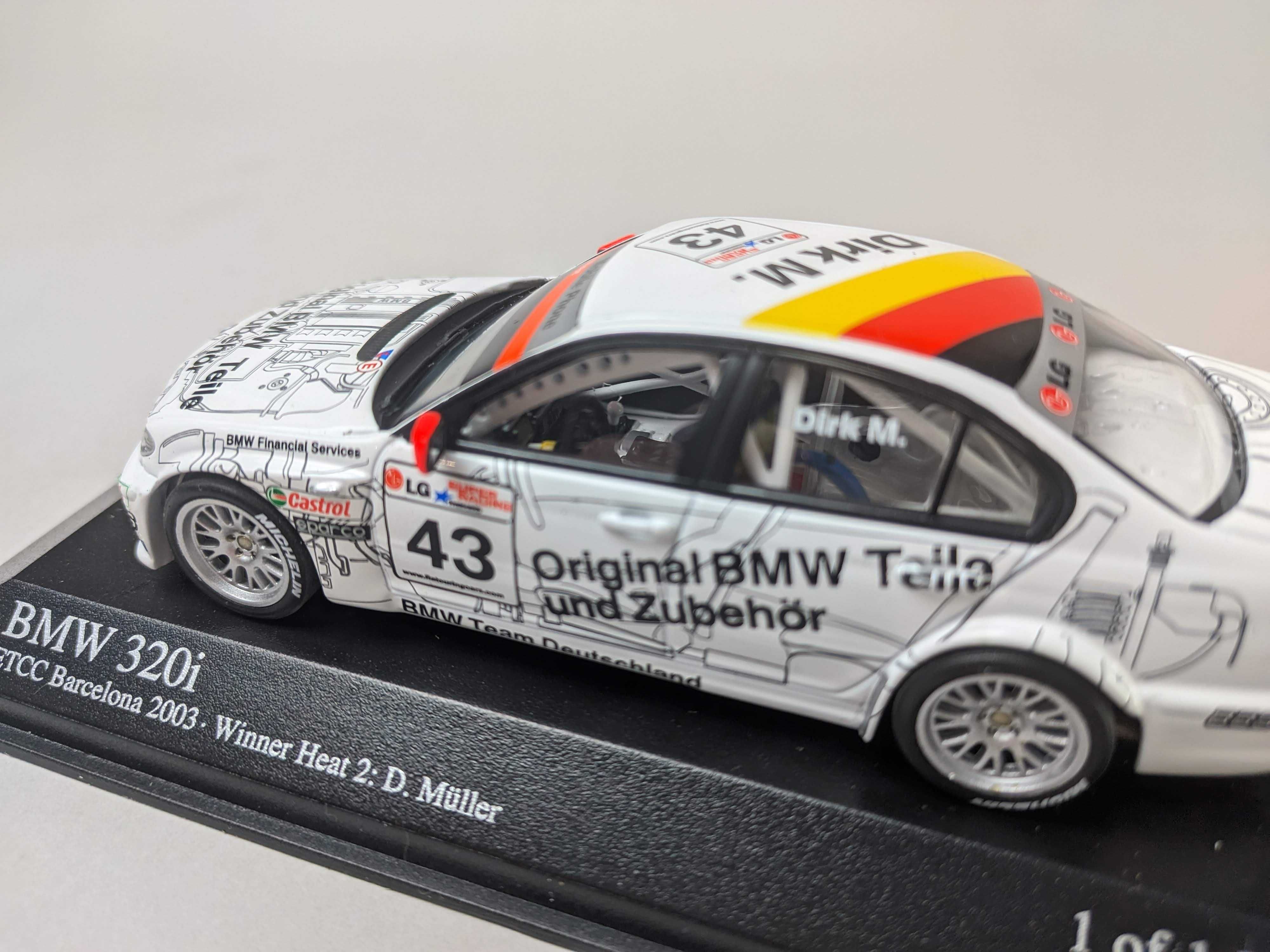 1:43 BMW 320i E46 2003 Winner ETCC Barcelona - Minichamps 400 032443