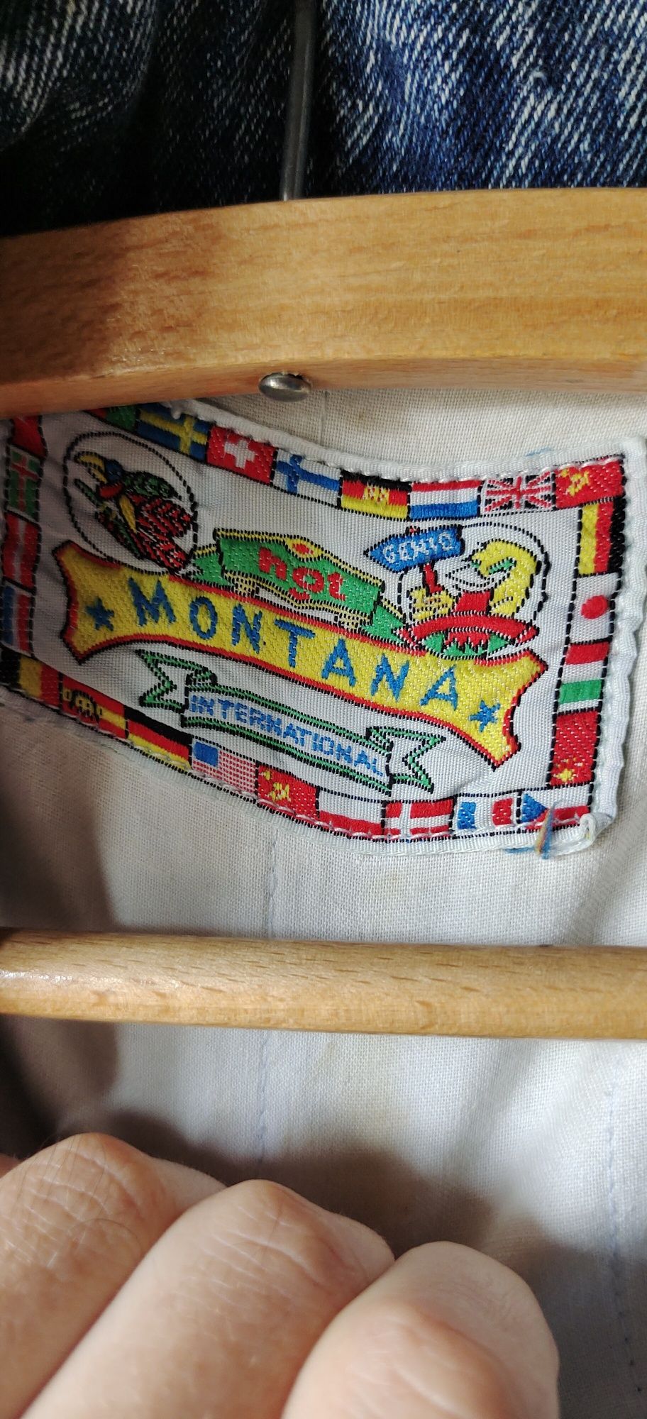 Kurtka jeansowa  Montana , pewex ocieplana lata 80 - Pewex
