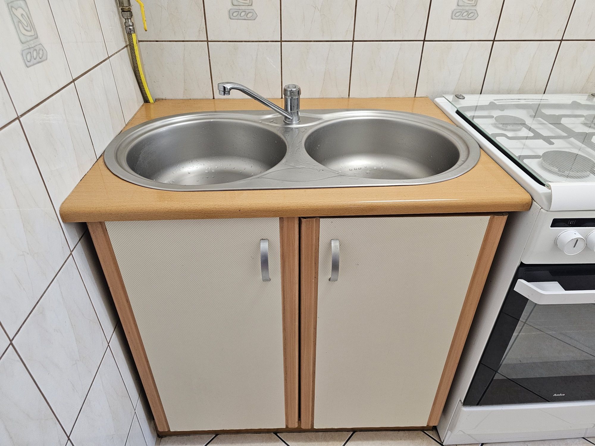 Zlewozmywak dwukomorowy Franke z baterią i syfonem