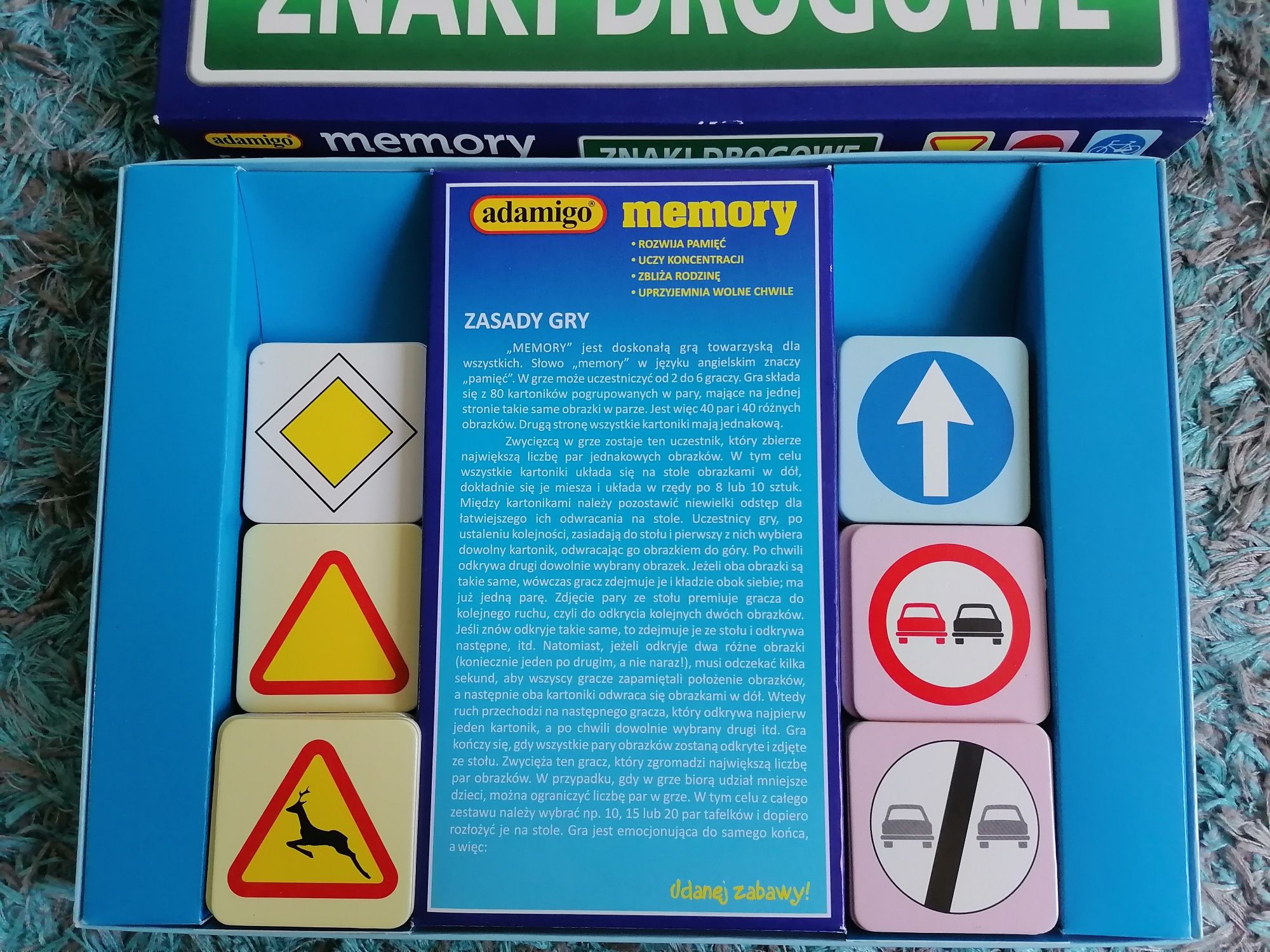 Gra memory znaki drogowe