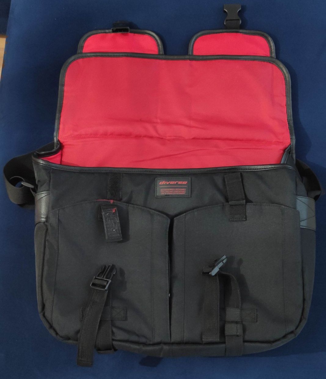Duża, pojemna torba naramienna na laptopa - Diverse
