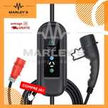 Carregador Portátil 11 kw - 16A -Tipo 2 - C/ Suporte Parede
