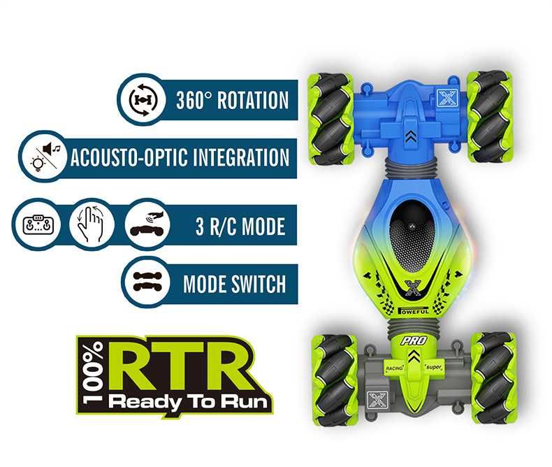 Samochód RC 4x4 sterowany gestami ręką + pilot