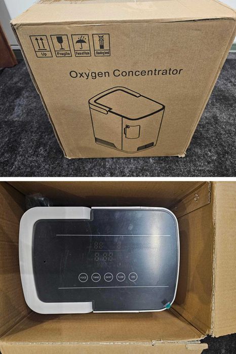 Przenośny koncentrator tlenu (jak nowy 9h pracy) - tlenoterapia