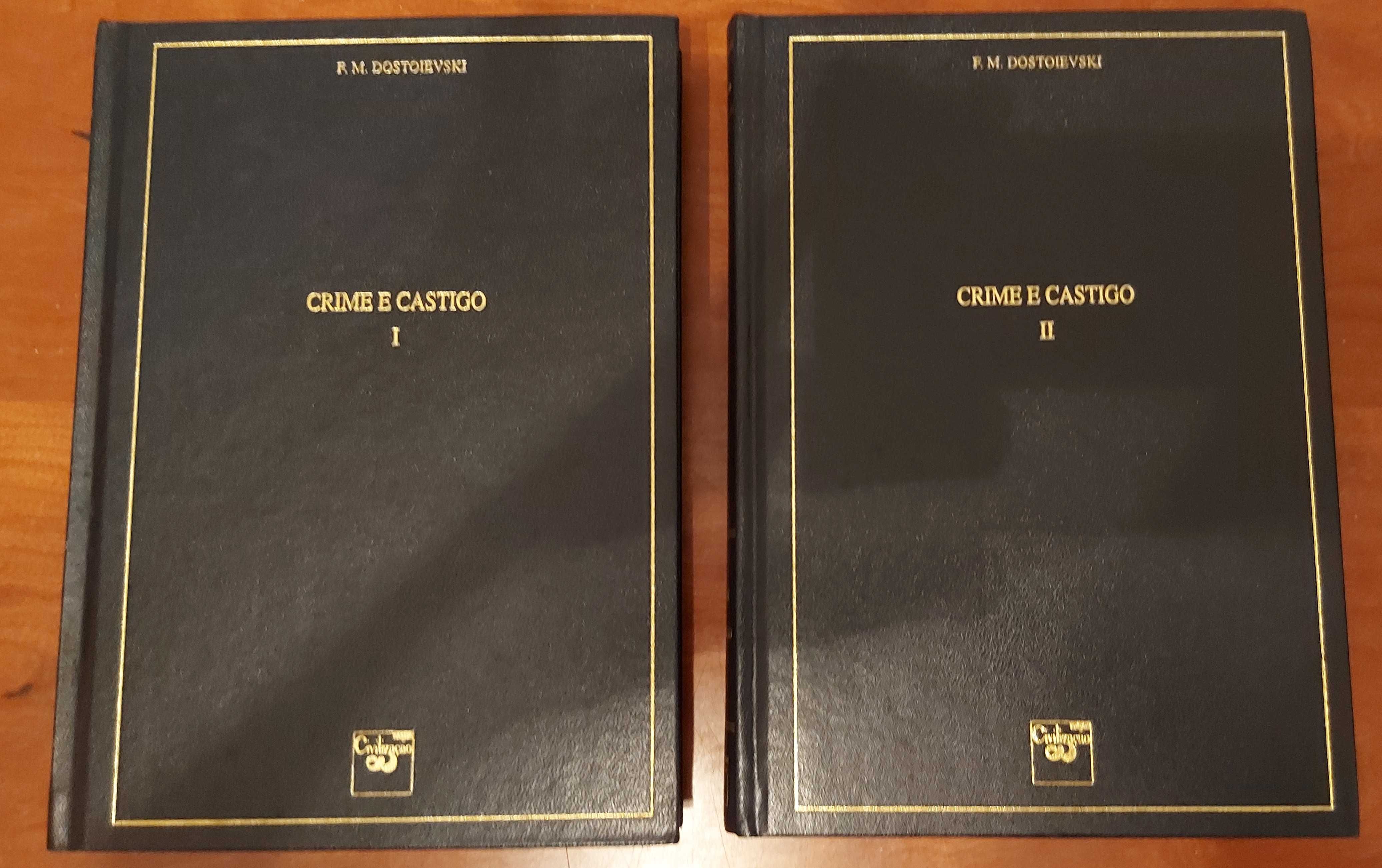Crime e Castigo – F. Dostoiévski 2 Vol, capa dura ed Civilização, 1999